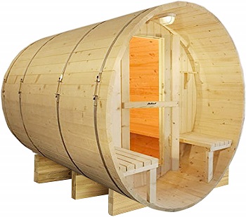 Aleko IndoorOutdoor Barrel Sauna